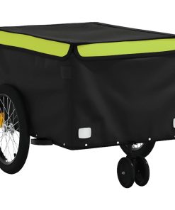Rimorchio Da Bici Nero E Verde 30 Kg In Ferro