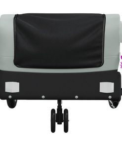 Rimorchio Da Bici Nero E Grigio 30 Kg In Ferro