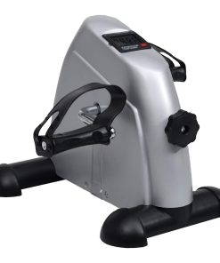 Mini Cyclette Fitness Con Volano In Plastica Argento