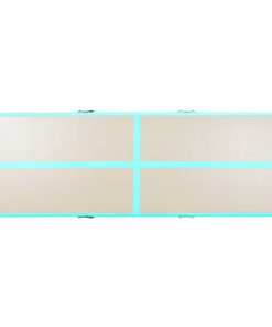 Tappetino Ginnastica Gonfiabile E Pompa 800x100x10 Cm Pvc Verde