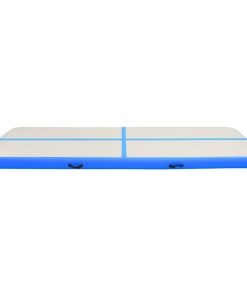 Tappetino Ginnastica Gonfiabile Con Pompa 400x100x20 Cm Pvc Blu