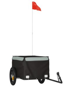 Rimorchio Da Bici Nero E Grigio 30 Kg In Ferro