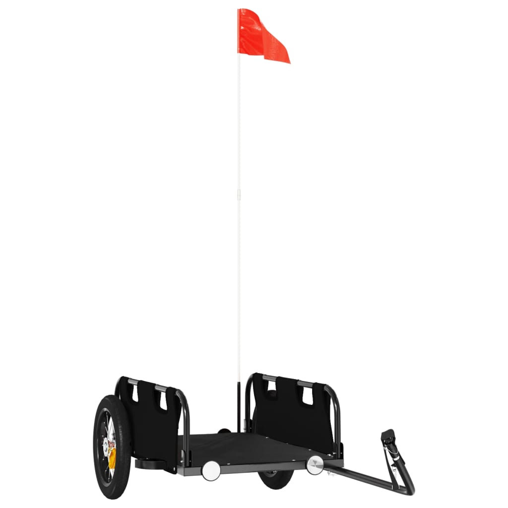 Rimorchio Da Bici Nero Oxford E Ferro - Image 4