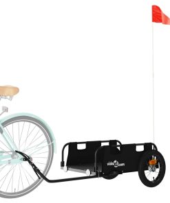 Rimorchio Da Bici Nero Oxford E Ferro
