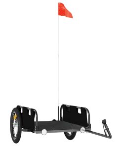 Rimorchio Da Bici Nero Oxford E Ferro