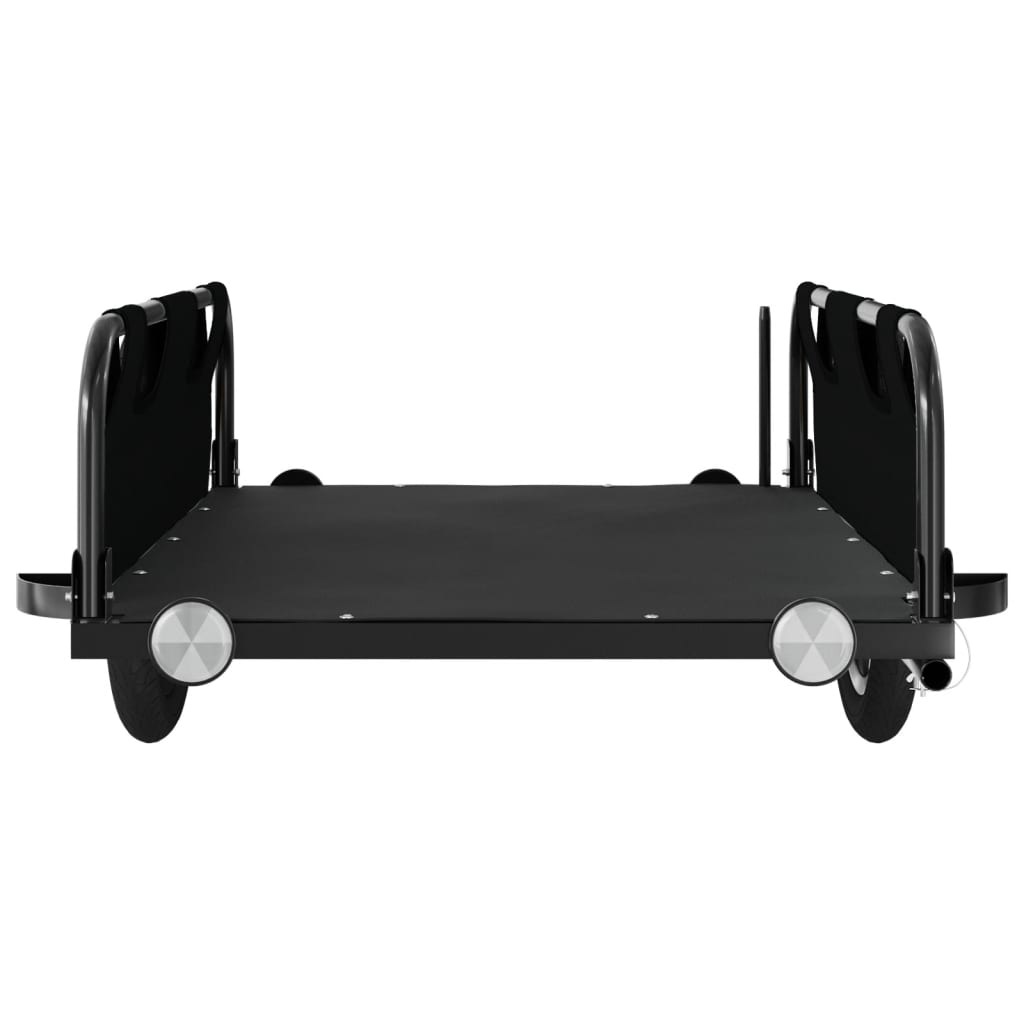 Rimorchio Da Bici Nero Oxford E Ferro - Image 4