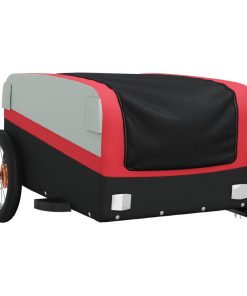 Rimorchio Da Bici Nero E Rosso 30 Kg In Ferro