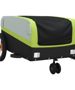 Rimorchio Da Bici Nero E Verde 30 Kg In Ferro