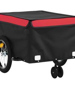 Rimorchio Da Bici Nero E Rosso 45 Kg In Ferro