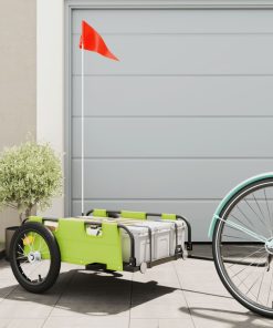 Rimorchio Da Bici Verde Oxford E Ferro