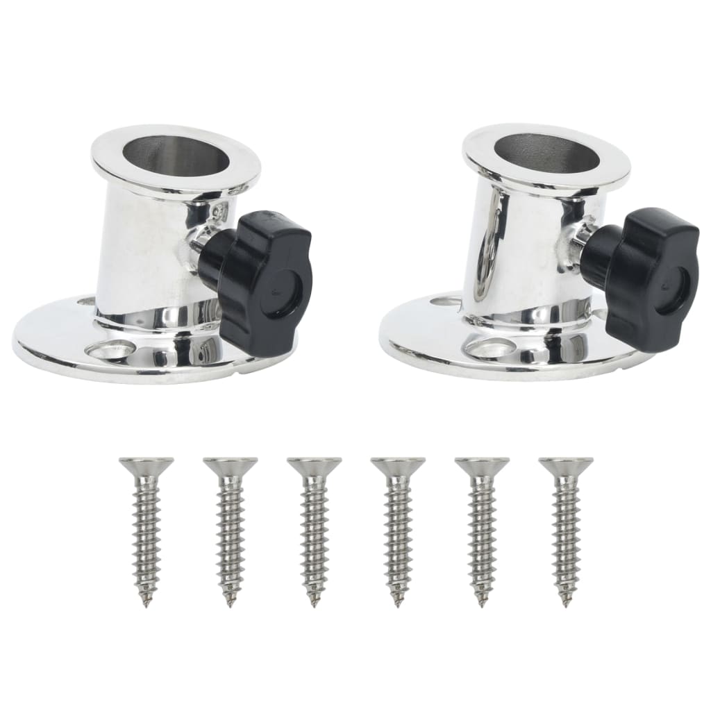 Basi Rotonde Bimini Per Tubo 26 Mm 2 Pz In Acciaio Inossidabile - Image 3