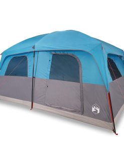 Tenda Familiare Cabina Per 8 Persone Blu Impermeabile