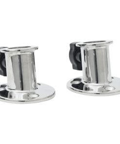 Basi Rotonde Bimini Per Tubo 26 Mm 2 Pz In Acciaio Inossidabile