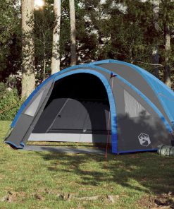 Tenda Da Campeggio A Cupola Per 4 Persone Blu Impermeabile