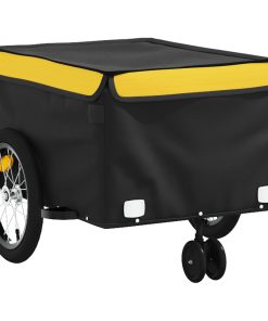 Rimorchio Da Bici Nero E Giallo 45 Kg In Ferro