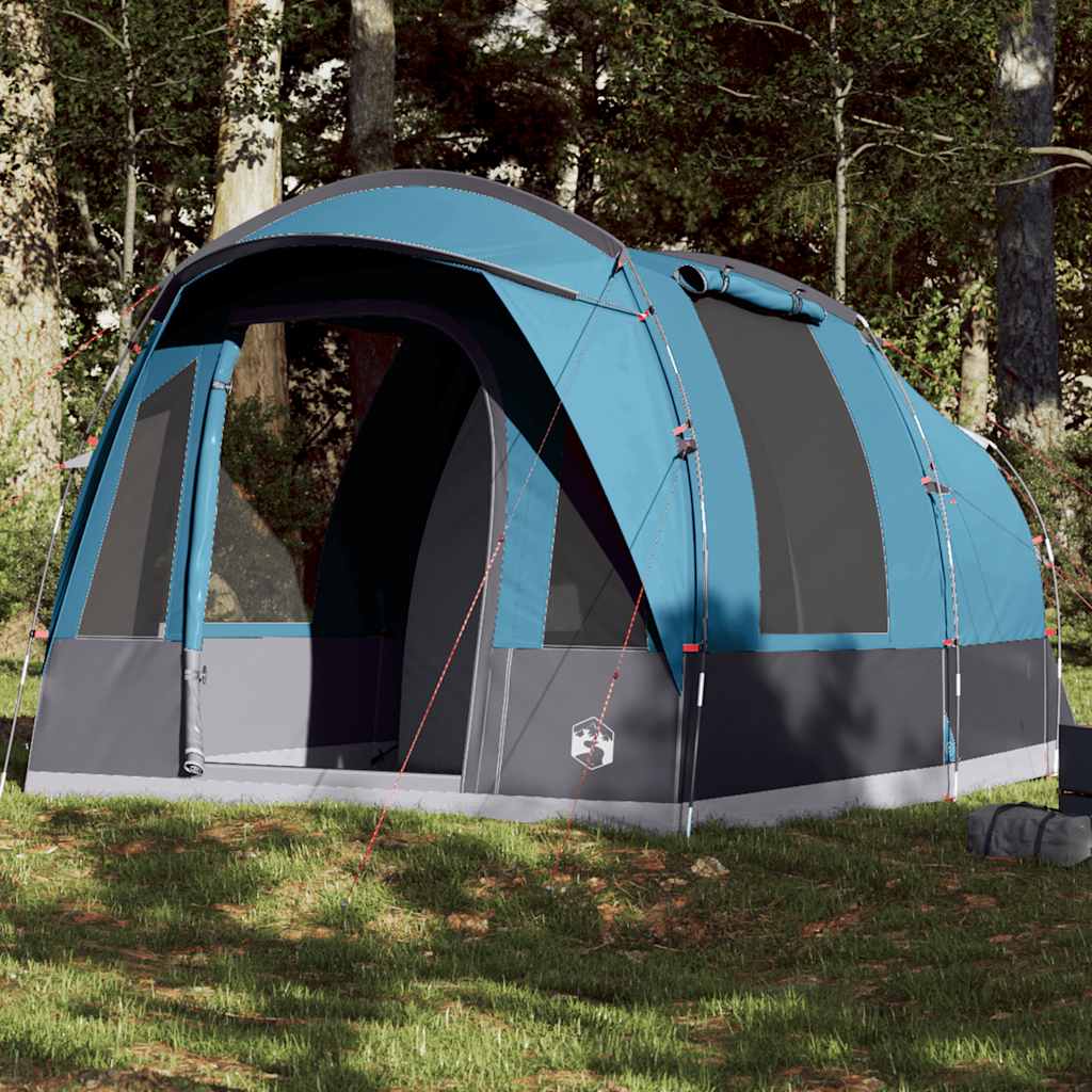 Tenda Da Campeggio A Tunnel Per 3 Persone Blu Impermeabile