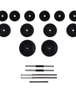 Set Bilanciere Con 2 Manubri 30,5 kg