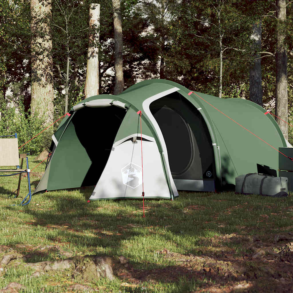 Tenda Da Campeggio A Tunnel Per 2 Persone Verde Impermeabile