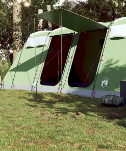 Tenda Familiare A Tunnel Per 8 Persone Verde Impermeabile