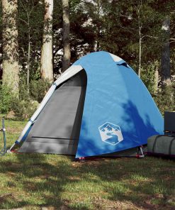 Tenda Da Campeggio A Cupola Per 2 Persone Blu Impermeabile