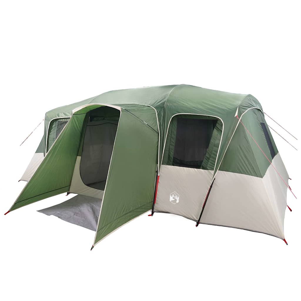 Tenda Familiare A Tunnel Per 16 Persone Verde Impermeabile