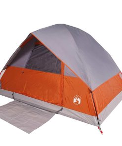 Tenda Da Campeggio A Cupola 2 Persone Arancione Impermeabile