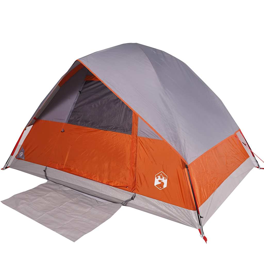 Tenda Da Campeggio A Cupola 2 Persone Arancione Impermeabile