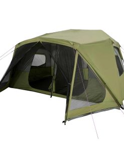 Tenda Campeggio 10 Persone Verde Rilascio Rapido Impermeabile