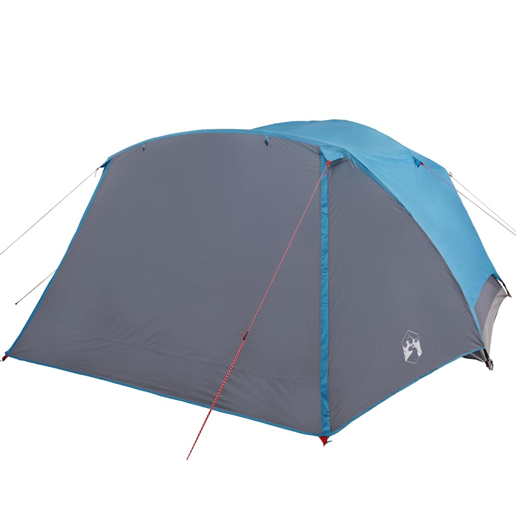 Tenda Da Campeggio Con Portico Per 4 Persone Blu Impermeabile - Image 3