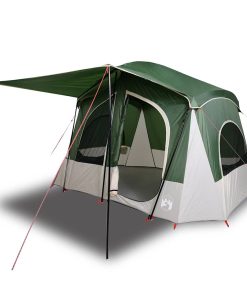 Tenda Da Campeggio A Cabina Per 5 Persone Verde Impermeabile