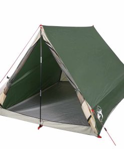 Tenda Da Campeggio Telaio Ad A Per 2 Persone Verde Impermeabile