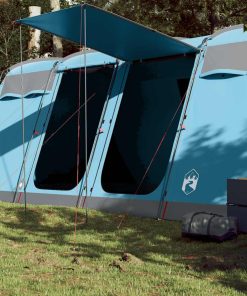 Tenda Familiare A Tunnel Per 10 Persone Blu Impermeabile