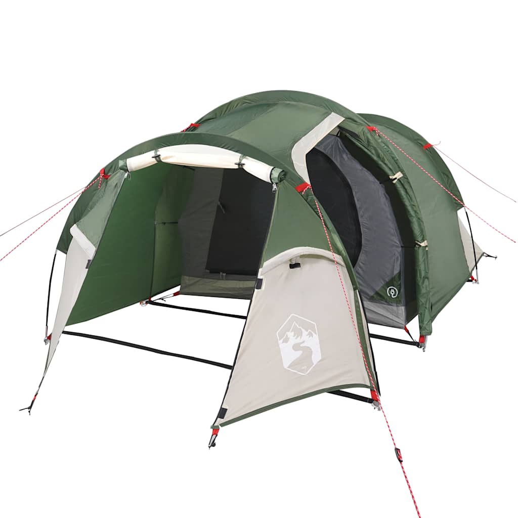 Tenda Da Campeggio A Tunnel Per 3 Persone Verde Impermeabile