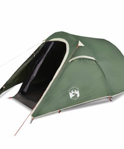 Tenda Da Campeggio A Tunnel Per 3 Persone Verde Impermeabile