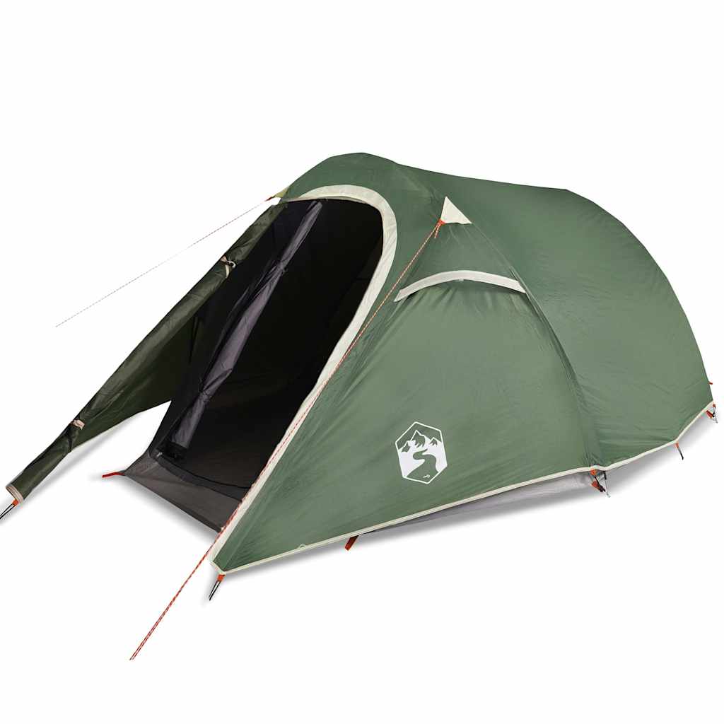 Tenda Da Campeggio A Tunnel Per 3 Persone Verde Impermeabile