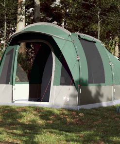 Tenda Da Campeggio A Tunnel Per 3 Persone Verde Impermeabile