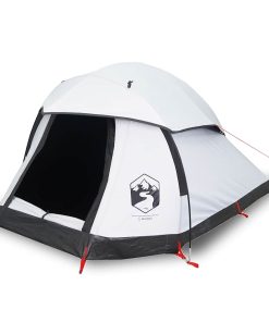 Tenda Campeggio A Cupola 1 Persona Bianca Tessuto Impermeabile