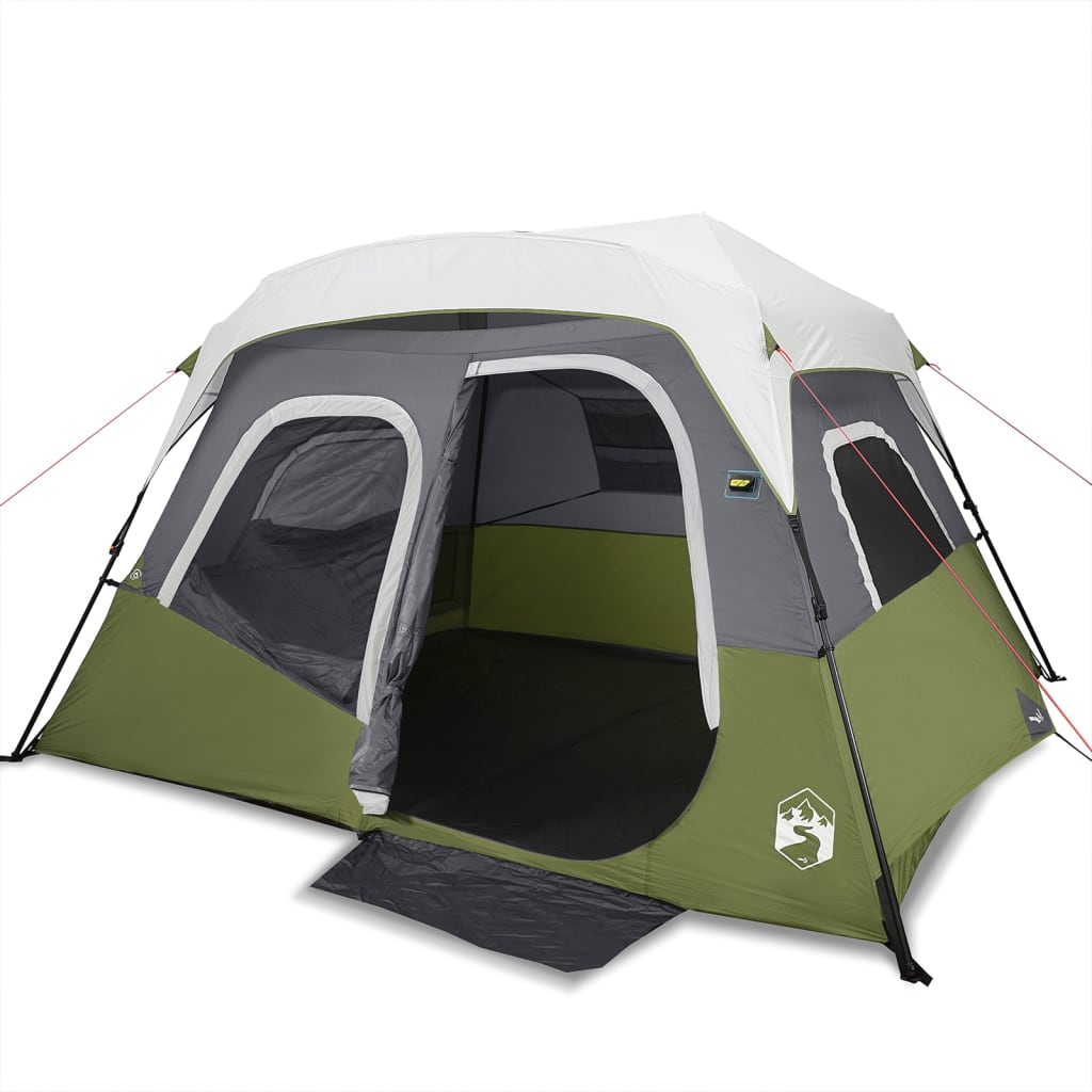 Tenda Famiglia Con Led 6 Persone Verde Chiaro Rilascio Rapido