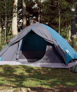Tenda Da Campeggio A Cupola Per 4 Persone Blu Impermeabile