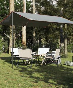 Telone Da Campeggio Grigio/arancione 360x294 Cm Impermeabile