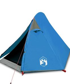Tenda Da Campeggio A Cupola Per 2 Persone Blu Impermeabile