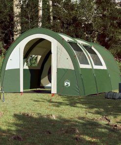 Tenda Da Campeggio A Tunnel Per 4 Persone Verde Impermeabile