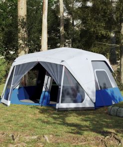 Tenda Famiglia Con Led 10 Persone Blu Chiaro A Rilascio Rapido