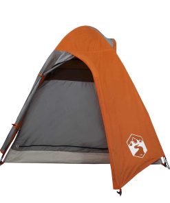 Tenda Da Campeggio A Cupola 2 Persone Arancione Impermeabile