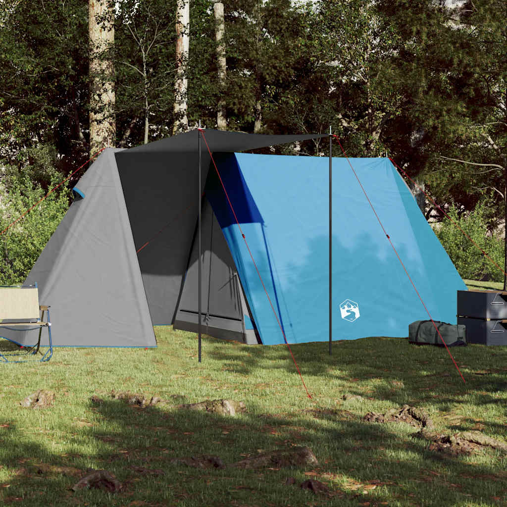 Tenda Da Campeggio Per 3 Persone Blu Impermeabile - Image 3
