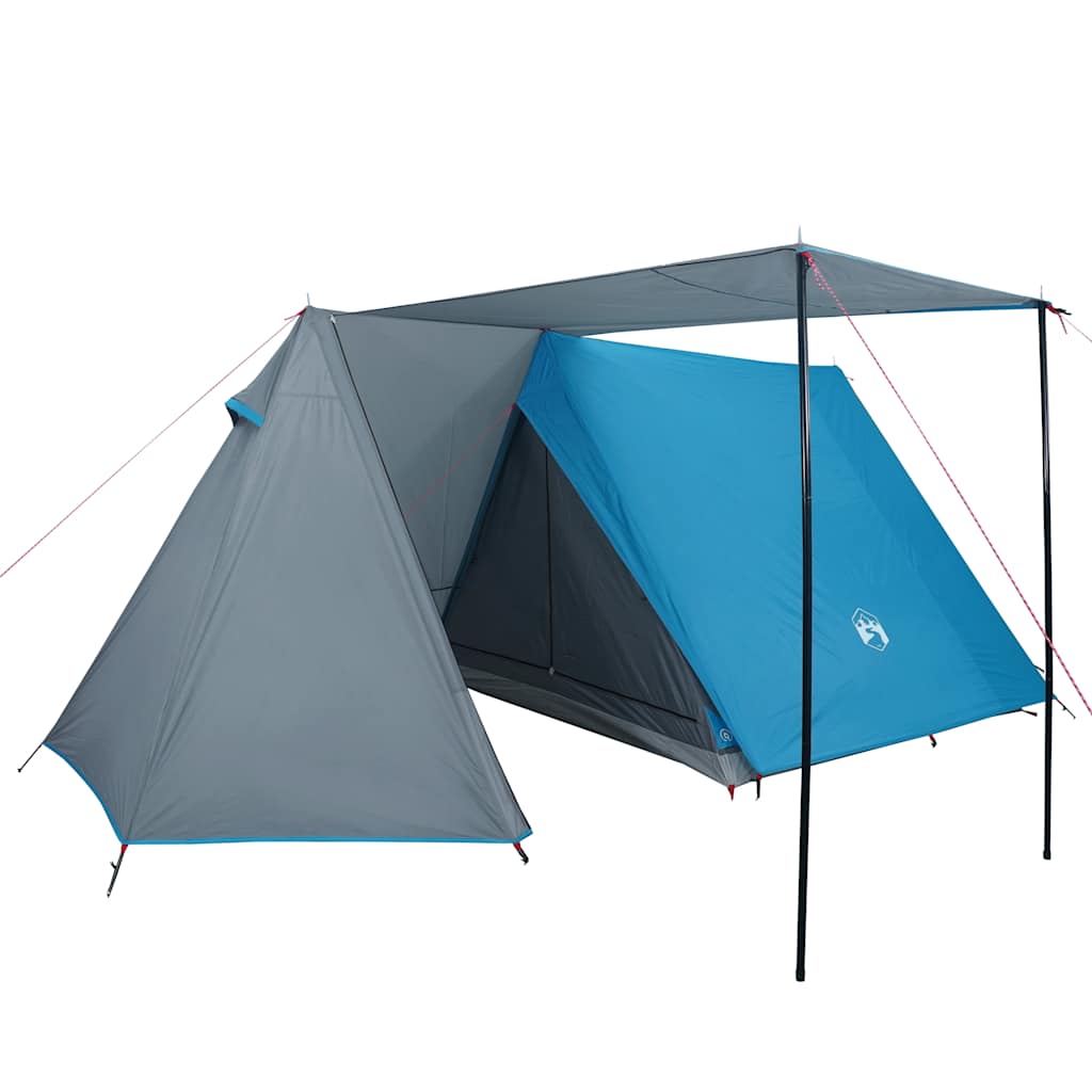 Tenda Da Campeggio Per 3 Persone Blu Impermeabile - Image 2