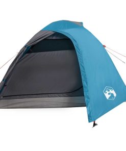 Tenda Da Campeggio A Cupola Per 4 Persone Blu Impermeabile