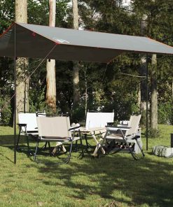 Telone Da Campeggio Grigio/arancione 400x294 Cm Impermeabile