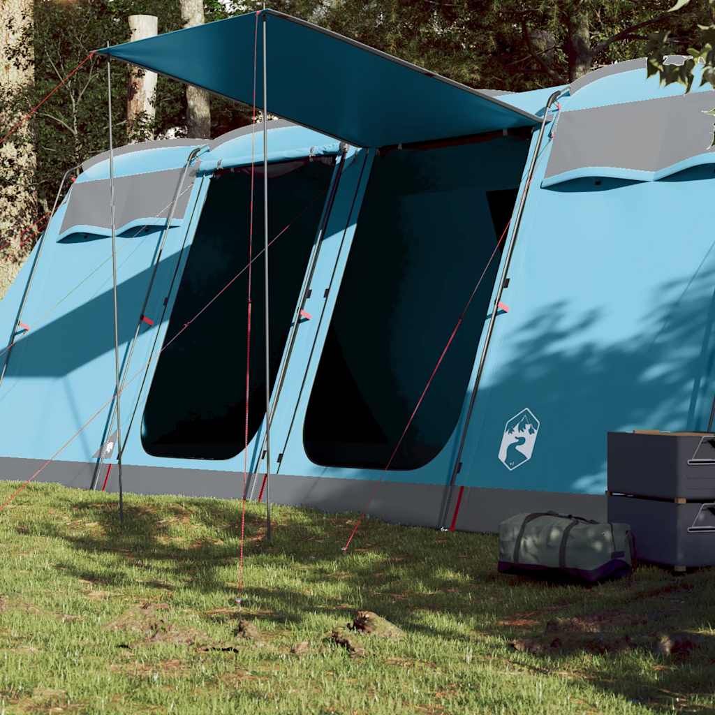 Tenda Familiare A Tunnel Per 8 Persone Blu Impermeabile