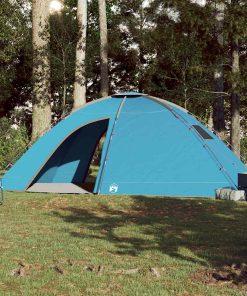 Tenda Da Campeggio Per 8 Persone Blu Impermeabile